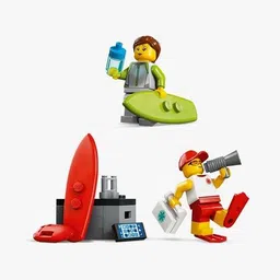 lego City Lifeguard Beach Rescue Truck Playset Building Blocks image 5