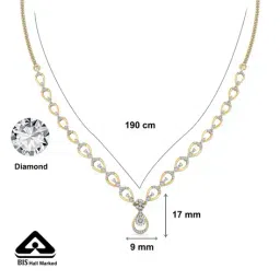 p n gadgil jewellers Women Yellow Gold & Diamond Short Necklace image 5
