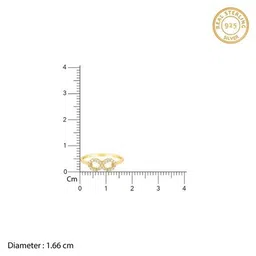 giva Women Sterling Silver Gold-Plated Ring image 5