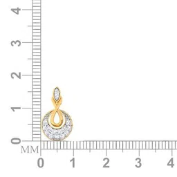 avsar Women Yellow Gold Diamond-Studded Pooja Drop Earrings image 5