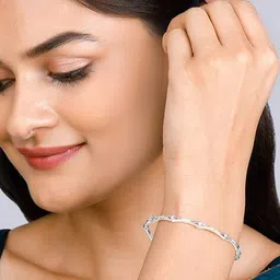 giva Women Sterling Silver Sparkle Bangle image 5