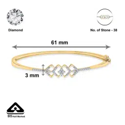 p n gadgil jewellers Women Yellow Gold Diamond Bracelet image 5