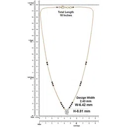 crash.club by ckc Women Yellow Gold Lab Grown Diamond-Studded Mangalsutra image 5