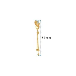 bhima jewels Women Yellow Gold Sparkle Drop Earrings image 5