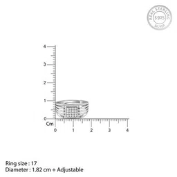 giva Men Sterling Silver Band Ring image 5