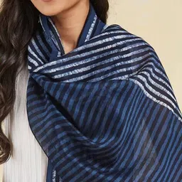 fabindia Women Regular Fit Stripes Stole image 5
