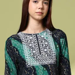 acai Women Bandhani Print Relaxed Fit Top image 5