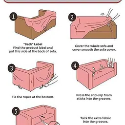 hargunz Geometric Print Elasticated Sofa Cover image 5