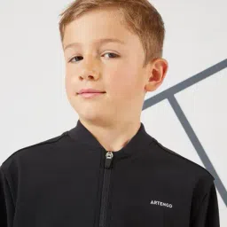 decathlon ARTENGO - Boys Stand Collar Solid Sports Sporty Jacket image 5