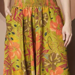 lookshine Women Floral Print Flared Palazzo image 5