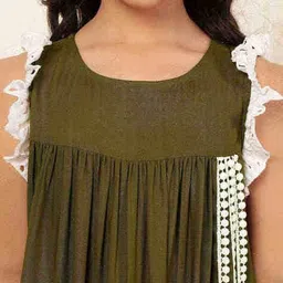 bugandbees Girls Sleeveless A-Line Dress image 5