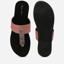 retro walk Women T-Strap Slip-On Flat Sandals image 5