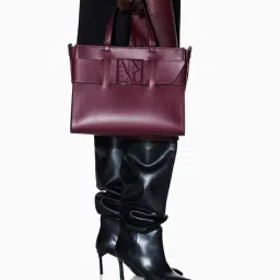 armani exchange Susy Whisky Shopping Tote Bag image 5