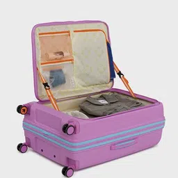 nasher miles Alexandria Hardside Luggage Bag with Flat Top Front Opening- M image 5