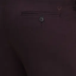 allen solly Men Straight Fit Pleated Trousers image 5