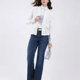 monte carlo Women Button-Down Cardigan with Ribbed Hem image 5