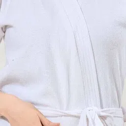 gemini Cotton Bath Robe with Waist-Tie image 5