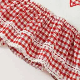 hopscotch Girls Checked Drop Waist Dress  image 5