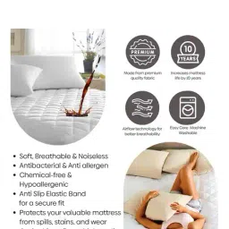 haus & kinder Layer Quilted Single Mattress Protector image 5