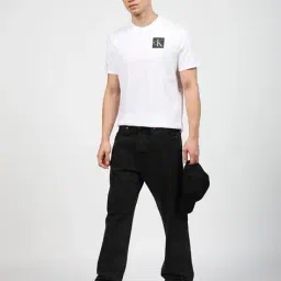 calvin klein jeans Men Regular Fit Crew-Neck T-Shirt with Gradient Monogram Logo Print image 5