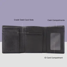 police Leather Tri-Fold Wallet image 4