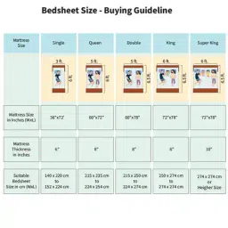 pizuna 400TC Cotton King Bedsheet With Pillow Covers image 3