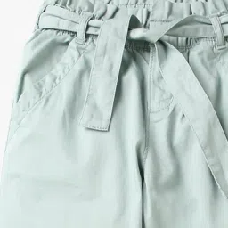 gap kids Straight Fit Paperbag Pants with Belt image 5