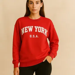 kashianxstyle Women Regular Fit Graphic Sweatshirt image 1