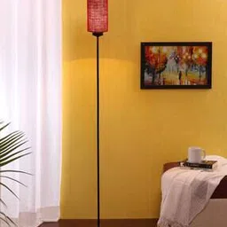 devansh Iron Floor Lamp Base with Jute Shade-picture-11