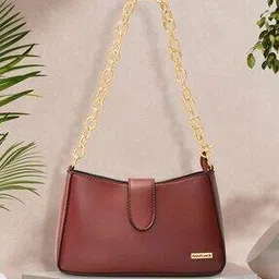 fastrack Women Shoulder Bag with Metal Strap-picture-39