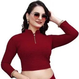 ss sanket synthetics WomenSlip-on Blouse image 1