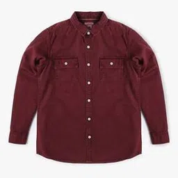 Slim Fit Shirt with Flap Pockets-image-65