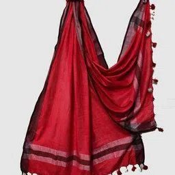 molcha by babita singh Women Zari Woven Dupatta with Tassels-picture-34