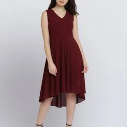 miss chase V-Neck Skater Dress-picture-49