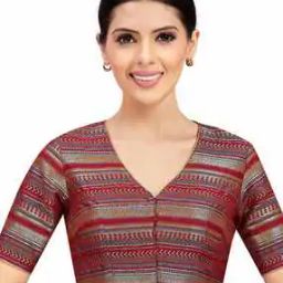 studio shringaar Women Geometric Print Front Open Blouse-picture-29