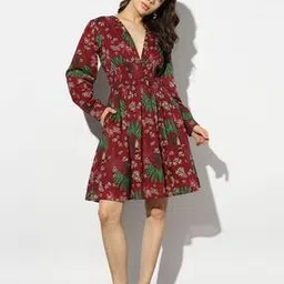 Digital Printed Smoked Dress-image-46