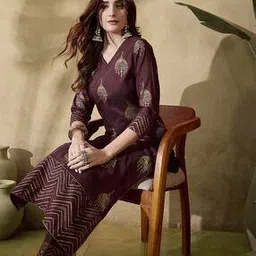 svaraa Women Printed Straight Kurta Set-picture-10