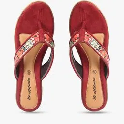 hi-attitude Embellished T-strap Wedges-picture-47