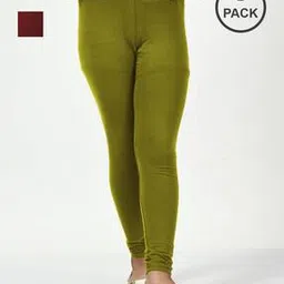 indiweaves Girls Pack of 2 Leggings with Elasticated Waistband-picture-31