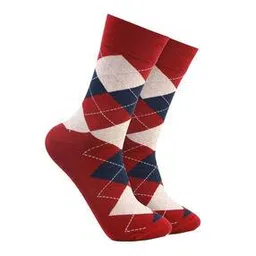bonjour Checked Mid-Calf Length Socks-picture-53