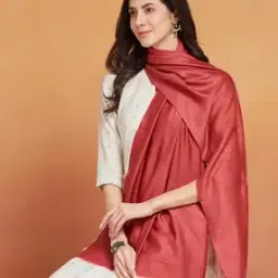 fabindia Women Stole with Frayed Hem-picture-46