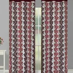good homes Set of 2 Leaf Print Window Curtains-picture-32