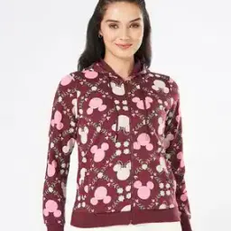 honey by pantaloons Women Graphic Print Regular Fit Cotton Hoodie-picture-11