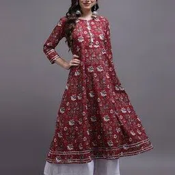 cora Floral Print A-Line Kurta-picture-53