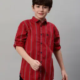 cantabil Boys Striped Regular Fit Shirt-picture-47