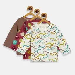 mini klub Boys Pack of 3 Printed Round-Neck T-Shirts-picture-33