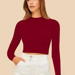 dream beauty fashion Fiited Crop Top-picture-15