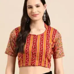 molcha by babita singh Women Floral Print Front-Open Blouse-picture-18