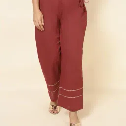 fabindia Pants with Drawstring Waist image 1