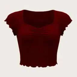 nalax designs Women Ribbed Slim Fit Sweetheart-Neck Crop Top-picture-10